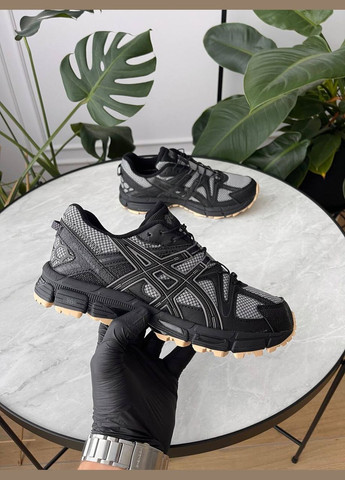 Чорні Зимовий кросівки зимові чоловічі asics gel-kahana 8 winter termo black gray gore-tex | асікс гель-кахана 8 чорні сірі термо No Brand