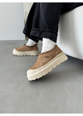 Бежевые демисезонные кроссовки мужские и женские UGG Tasman Hybrid Chestnut Beige | Угі Тасман Гібрид