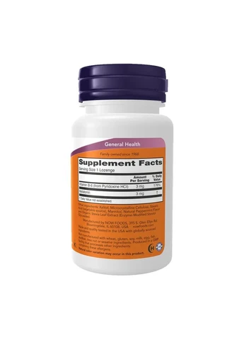 Мелатонін зі смаком м'яти (Melatonin) 3 мг 180 льодяників Now Foods (361116612)