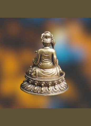 Вінтажний мініатюрна мідна латунна фігурка статуетка Будди Манджушрі No Brand (292867201)