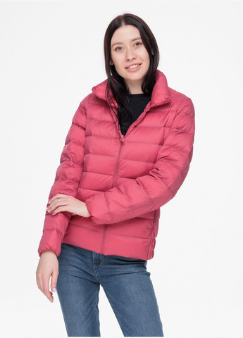 Темно-рожева демісезонна куртка демісезонна - жіноча куртка uq0323w Uniqlo