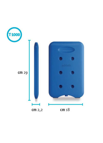 Аккумулятор холода пластиковый Т1000, Adriatic (329408107)