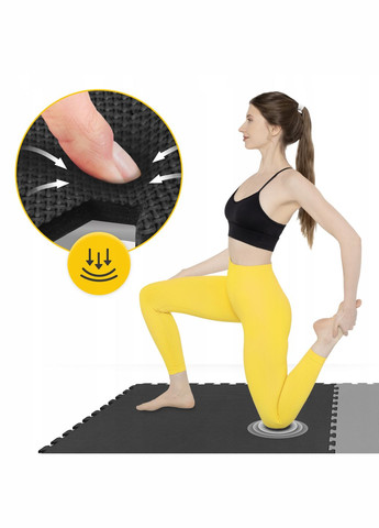 Мат-пазл (ласточкин хвіст) Mat Puzzle EVA 100 x 100 x 2 cм Black/Grey () 4FIZJO P-5907739316226 (334140997)