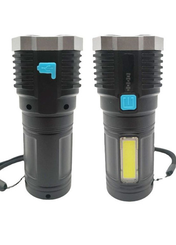 Ліхтар ручний X509/L-S03-4LED 3030+COB з/в USB-micro,, ABS пластик (код: X509) Police (365865083)