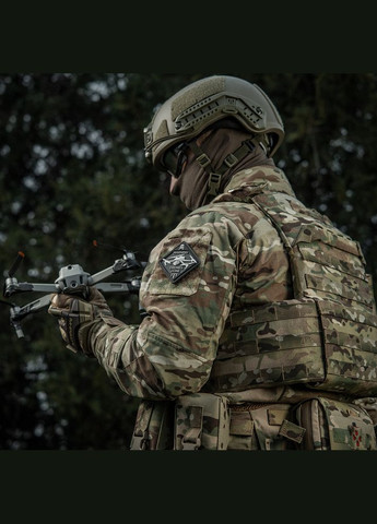 Нашивка Drones Zone PVC Black M-TAC (315047250)