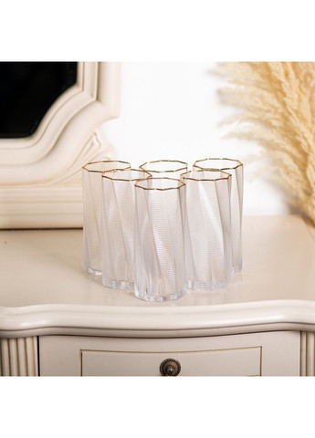 Набір склянок 6 шт по 450 мл із золотим обідком HP-16-18 (A-032898) Yiwu (341307369)