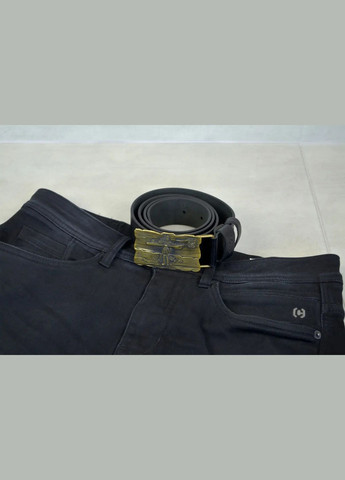 Кожаный ремень с латунной пряжкой "Русский военный корабль" в деревянной коробке Handmade 205-001-002 (345646778)