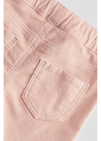 Штани вельветові для дівчинки Skinny fit 1228537-001 рожевий H&M (369681884)