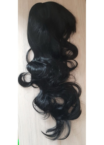 Перука каскад довге чорне волосся з човником No Brand (361878492)