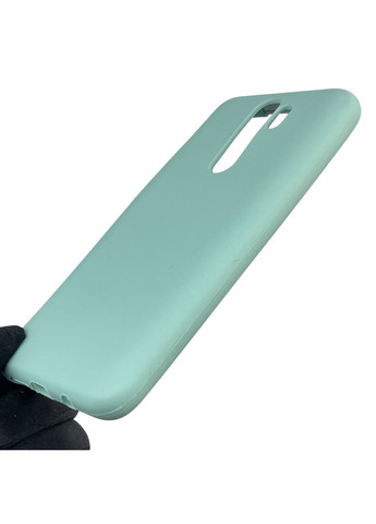 Чохол для Redmi Note 8 Pro силіконовий з мікрофіброю нековзний на сяомі редмі нот 8 про бірюзовий Xiaomi (366390576)