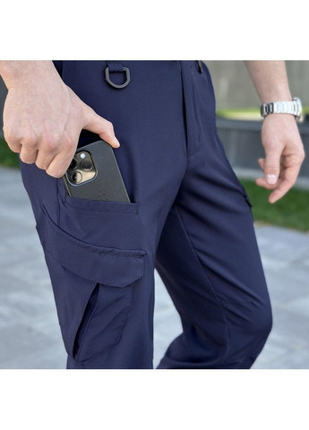 Армейские мужские штаны Карго 6 карманов синие No Brand (356509159)