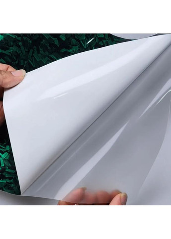 Глянцевая виниловая плёнка из углеродного волокна 3D/6D эффект для авто 30×50 см Green No Brand (362495632)