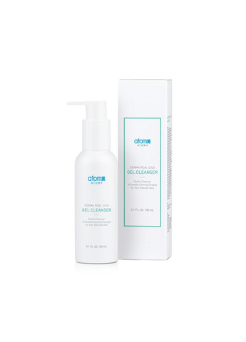 Гель для вмивання СІСА для чутливої шкіри. 150 мл. Gel Cleanser Derma Real CICA. Корея. Atomy (302669684)