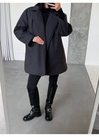 Утепленне пальто-піджак оверсайз крою. No Brand (366431330)