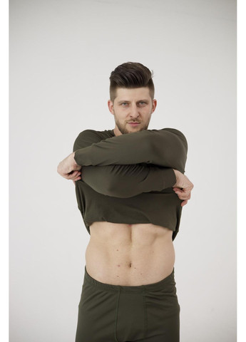 Термобелье мужское хаки на флисе БАТАЛ No Brand (365830130)