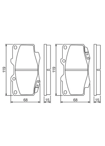Гальмівні колодки дискові Bosch (390295214)