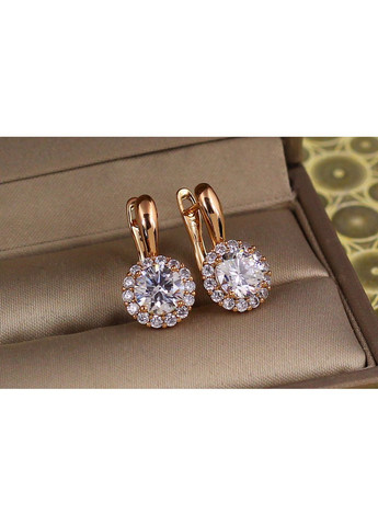 Сережки Сияние в ободке 1,9 см золотисті love-shopping Xuping Jewelry (354661854)