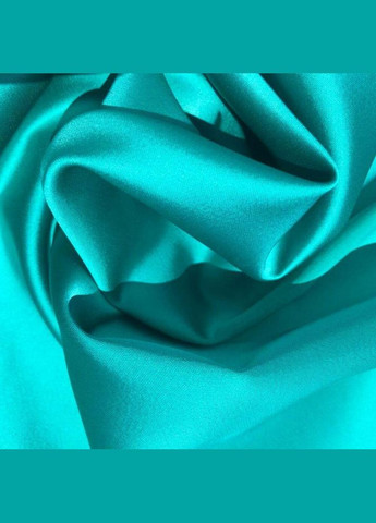 Ткань костюмная атласная т/бирюза Scarlett (306458985)