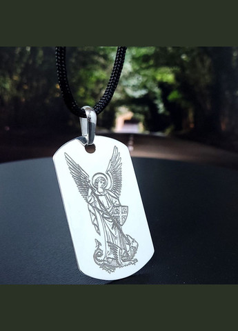 Жетон з гравіюванням. Срібний підвіс з гравіюванням тризуба No Brand (300369815)