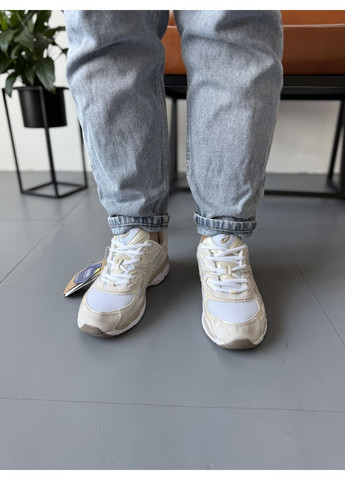 Серые демисезонные кроссовки мужские asics gel-nyc white feather grey асикс гель нюк No Brand