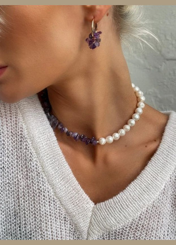 Колье "Amethyst Chip" Le'Perle (312519957)