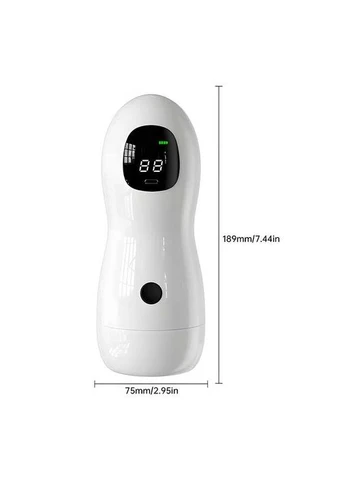 Автоматичний мастурбатор із навушниками та дисплеєм Sex robot USB Type-C білого кольору China (360604510)
