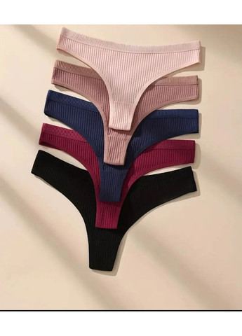Набор из пяти женских трусиков стрингов NA (369142628)