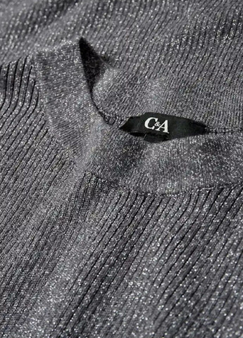 Темно-серое платье C&A однотонное