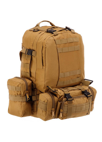 Рюкзак тактический трехдневный штурмовой (нейлон, полиэстер 400D, р-р 50x30x14 см, 21л, ) (1711-8_Хаки) SP-Sport (361436686)