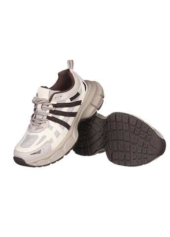 Кроссовки женские демисезонные со шнуровкой текстильные на масивной подошве повседневные для прогулок серые FAN 10202-1 No Brand серые демисезоны (362244399)