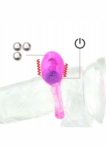 Насадка эреккционное кольцо на член с вибратором стимуляция клитора China (317747802)