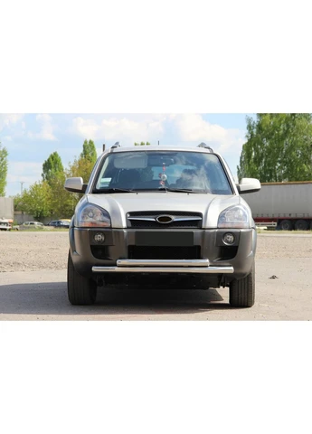 Передній захист ST014 (нерж.) для Hyundai Tucson JM 2004-рр CAN (389049606)
