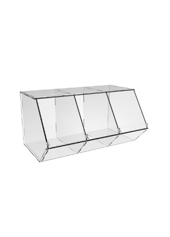 Диспенсер 295х180х150мм для мармеладов, снеков, орехов 3 ячейки Ekostar (366599655)