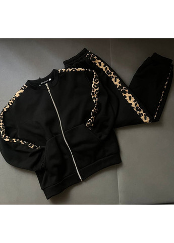 Спортивний Костюм Утеплений на флісі зі вставками анімалістичного принту лео No Brand (356670815)