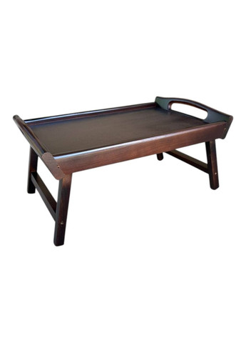 Складной кофейный столик для завтрака в кровать темний 42×28×17 см №6 No Brand (362193169)