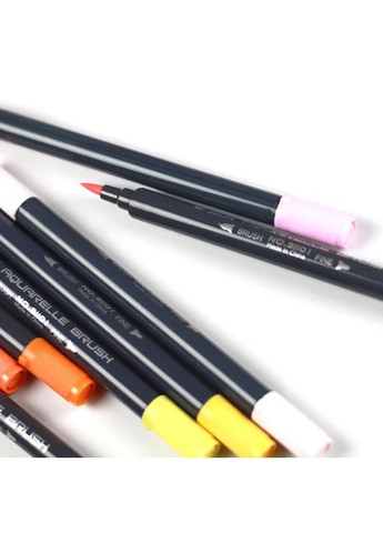 Набір акварельних маркерів двосторонніх 12 шт. на водній основі.Акварельні маркери 12 кольорів STA (369802704)