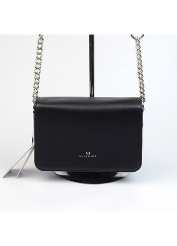 Чорна жіноча маленька молодіжна сумка крос боді на три відділення Alex&Mia (354182793)
