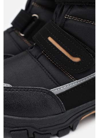 Зимние термосапоги для мальчика цвет черный цб-00285221 Kimboo