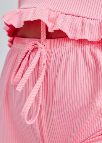 Рожева всесезон піжама з шортами і майкою home kit (7809) майка + шорти FS