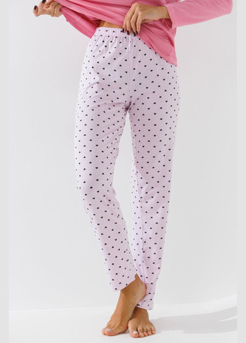 Рожева зимня піжама жіноча 40101 рожевий shop (2000903089902) SEYKOTEKS