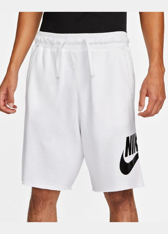 Мужские шорты Club Alumni Hbr Ft Short DX0502-100 белые Nike (280438265)