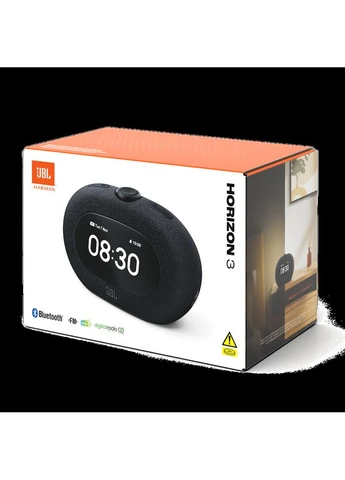 Беспроводная акустика с настольными часами Horizon 3 (JBLHORIZON3BLK) черная JBL (389484336)