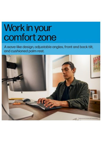 Клавиатура (8T6L8AA) HP 680 Comfort Dual-Mode UA Black (364659806)