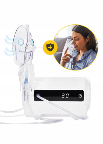 Інгалятор (небулайзер) PRO компресорний, з дисплеєм () 4FIZJO P-5905973402033 (346535122)