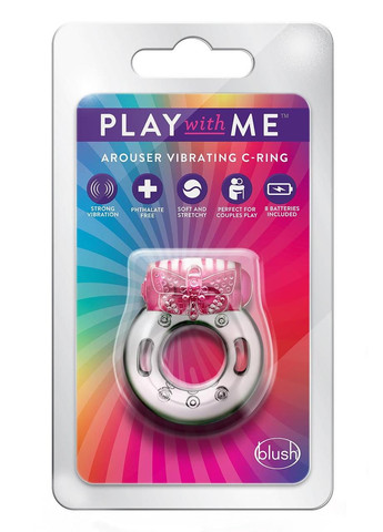 Эрекционное виброкольцо PLAY WITH ME AROUSER VIBRATING C-RING PINK Blush (303888982)