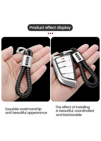 Брелок на ключі для AUDI "Lux original" плетений No Brand (360899106)