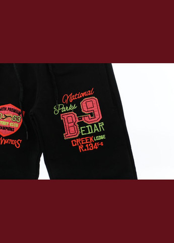 Черные демисезонные джоггеры штаны для девочки трикотажные в-9 черный 98 см (36193) BABYKROHA