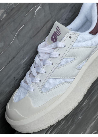 Белые демисезонные кроссовки мужские new balance ct 302 white brown нью беланс ct302 No Brand
