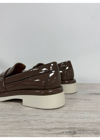 No Brand Стильні жіночі лофери лофери коричневий з натуральна шкіра, — демісезон (356505399)