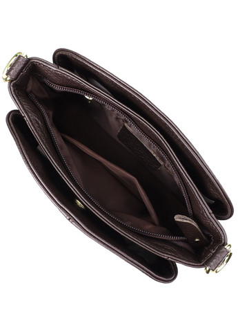 Женская сумка из натуральной кожи с удобной внутренней организацией 22979 Коричневый Vintage (348358945)